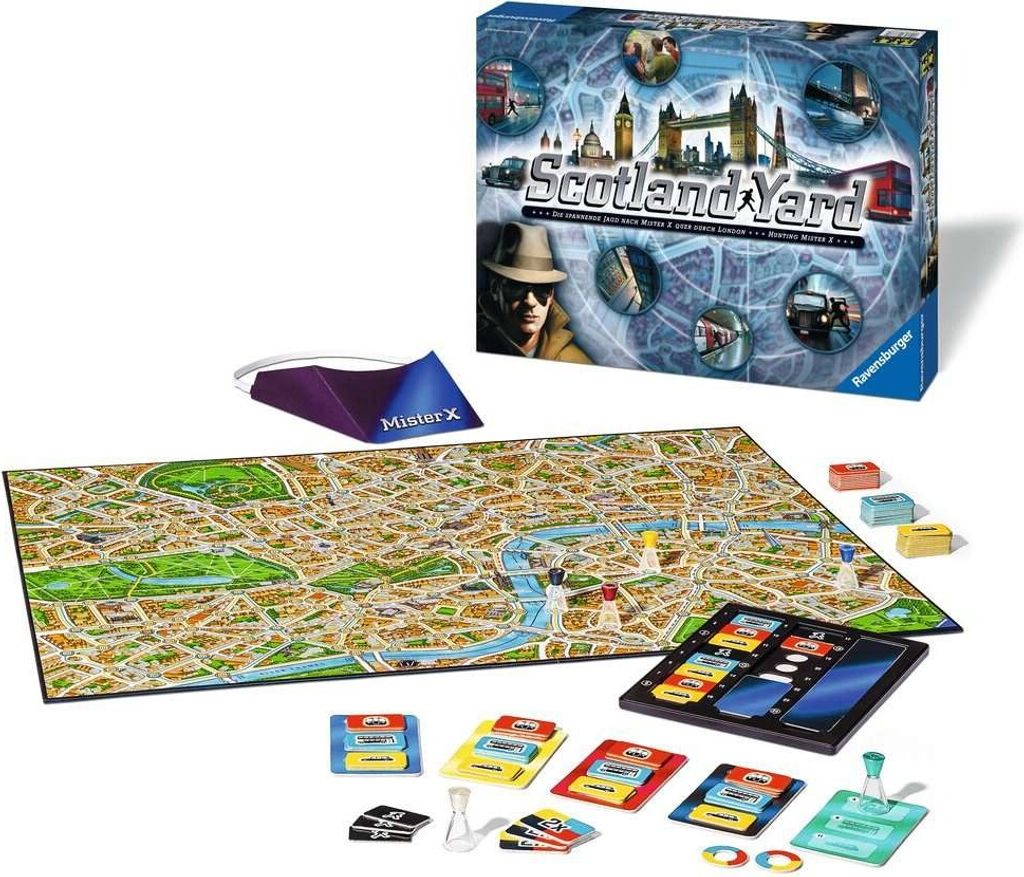 Ravensburger Scotland Yard Spiel - Für 2-6 Spieler, 8+, ca. Produktbild 
