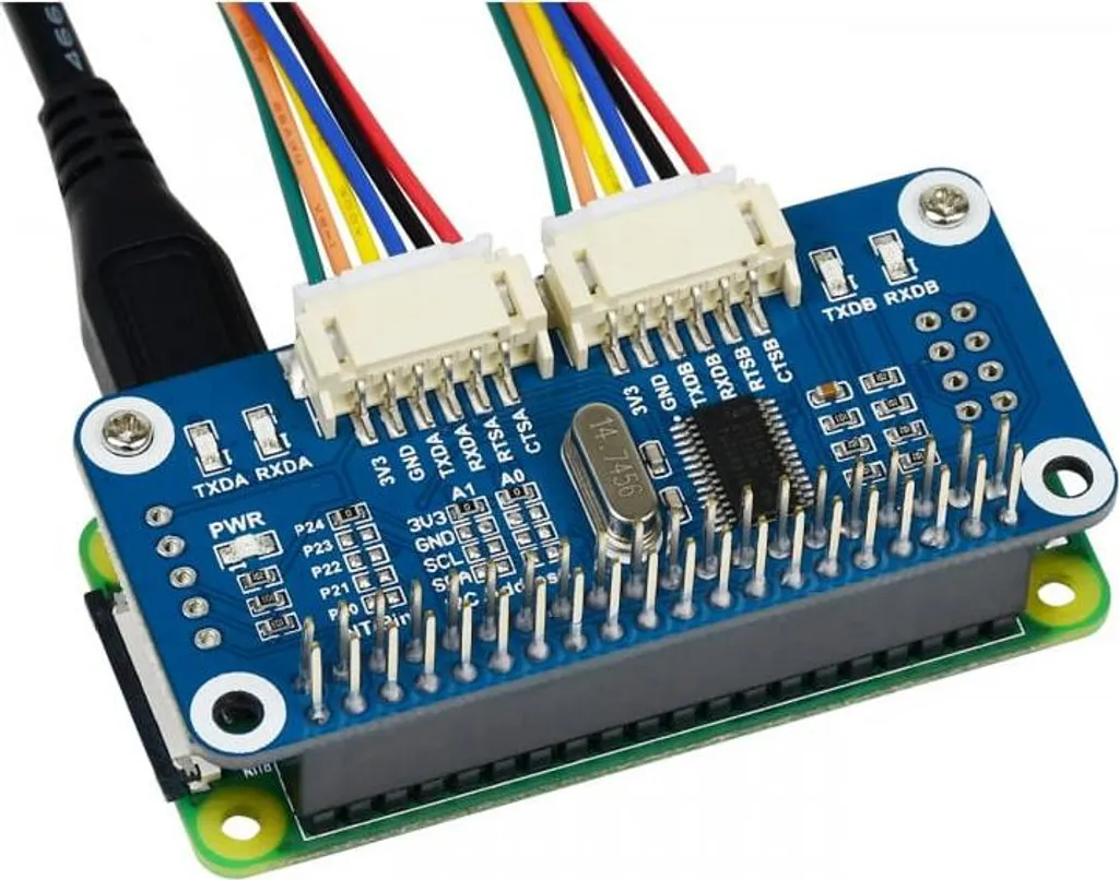 Extension GPIO Raspberry Pi avec ports UART et connecteurs renforcés - 5