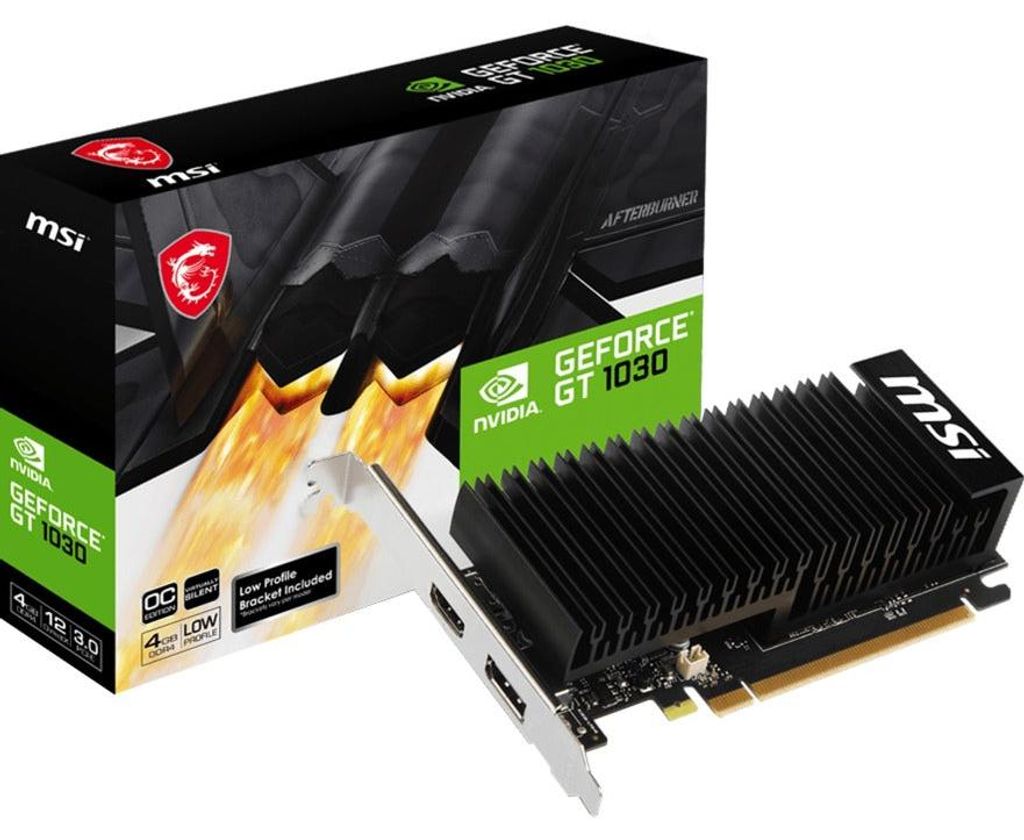 MSI GeForce GT 1030 4GHD4 LP OC, GeForce GT 1030, 4 GB, Produktbild 