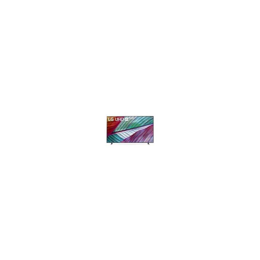 A television screen displaying a colorful abstract pattern.