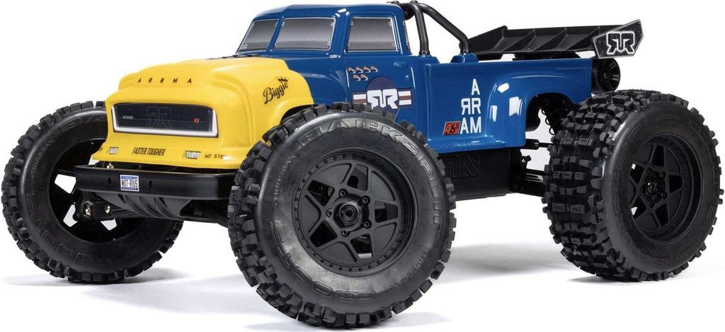 Arrma 1:8 Maßstab Notorious 6S V6 4x4 BLX Brushless Stunt Truck RTR - Blau
