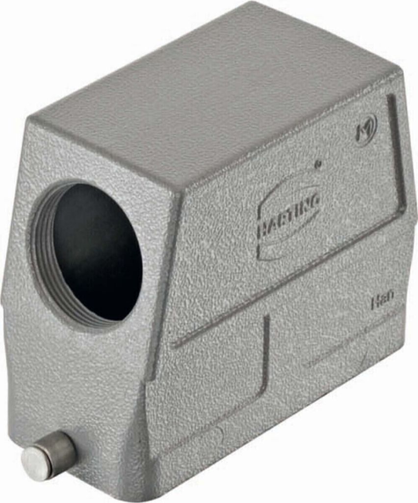 HARTING Han 24B Tüllengehäuse hoch, 1xM32 seitlicher Kabelabgang, für 1 Bügel (am Unterteil) Verschraubung M32