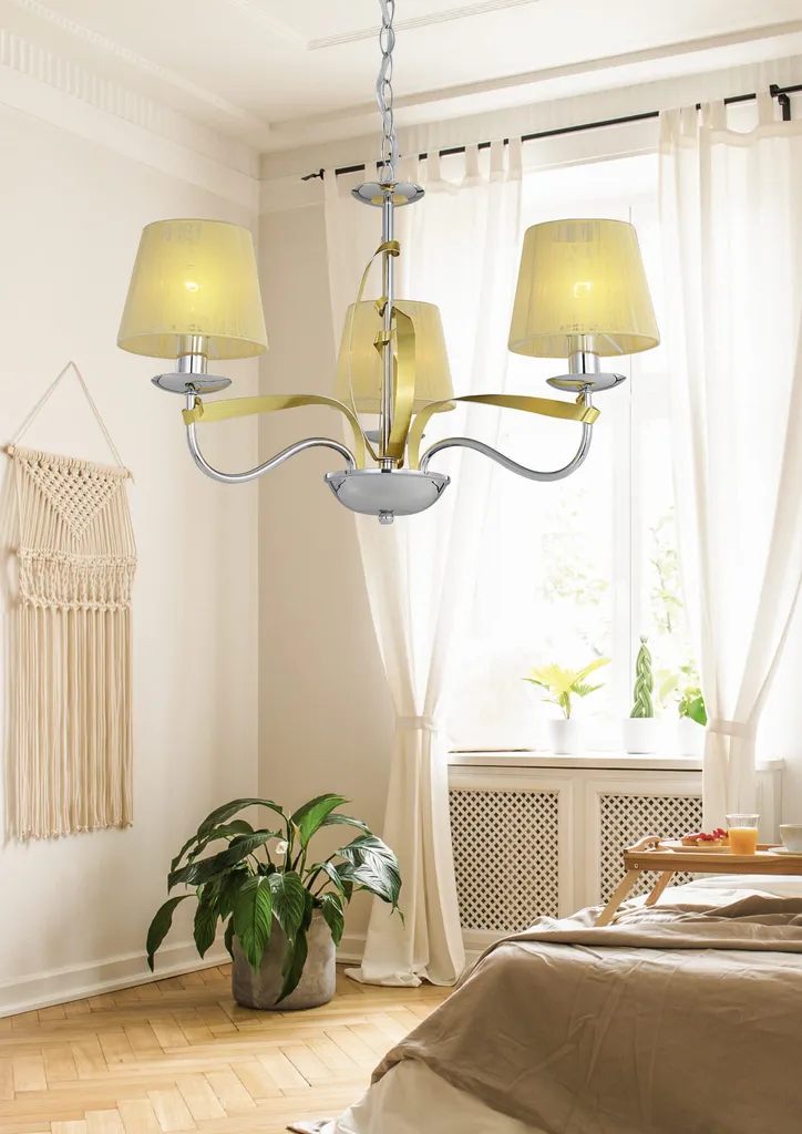 Suspension chromée DIVA Candellux aux reflets miroir pour intérieur chic - 2