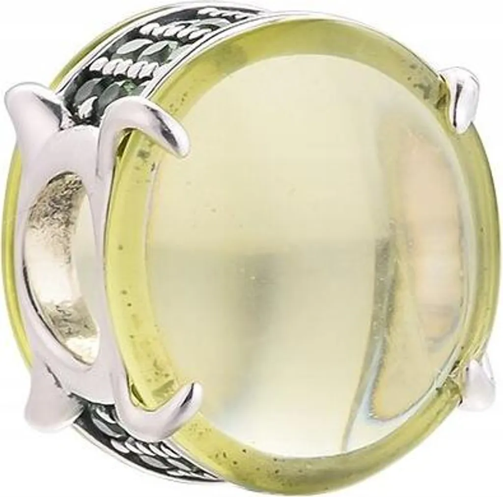 Ciondolo Argento 925 Pietra Verde e Cristallo - Eleganza Artigianale