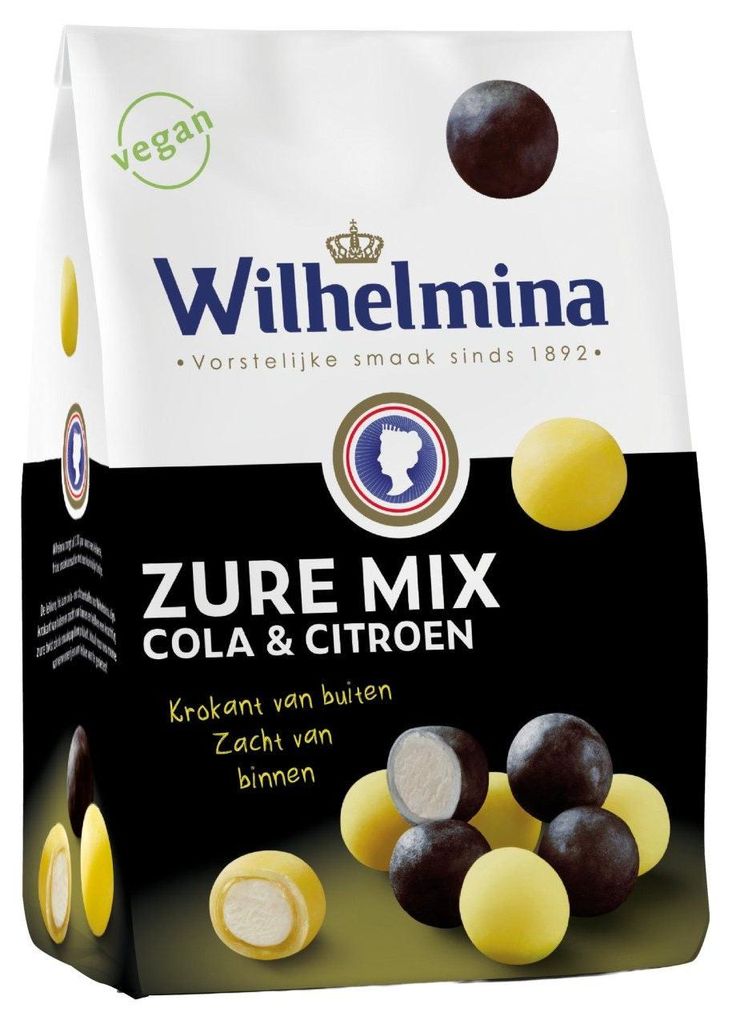 Wilhelmina Zure Mix Cola & Citroen 800g – Sour Cola e Immagine del prodotto 