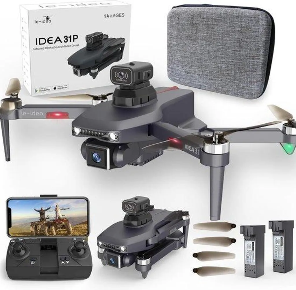 Drone Professionnel Caméra 4K 360° avec Capteur d'Obstacles et Wi-Fi 5G