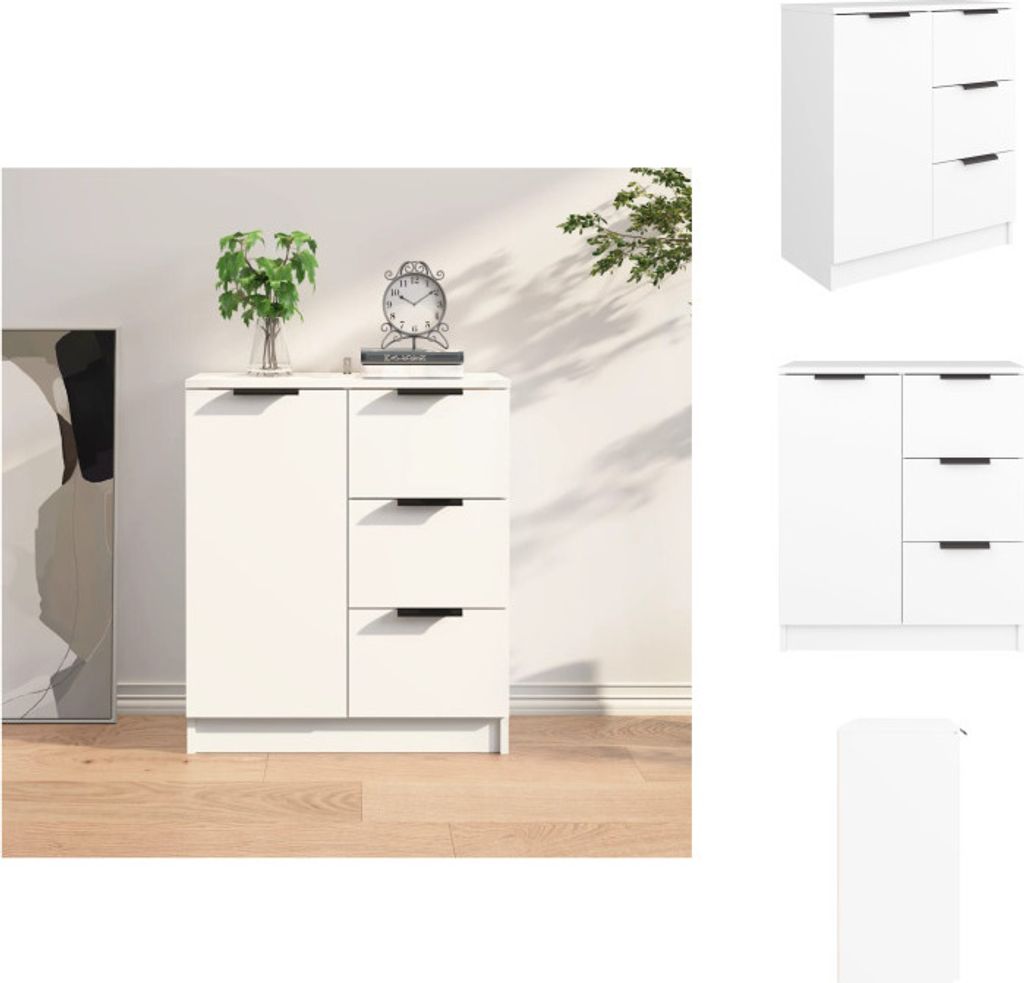 vidaXL Sideboard Weiß 60x30x70 cm Holzwerkstoff - Sideboards