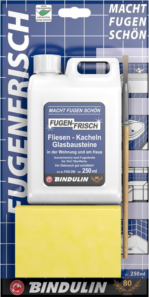 Fugenfrisch weiss 250 ml Set von Bindulin Produktbild 