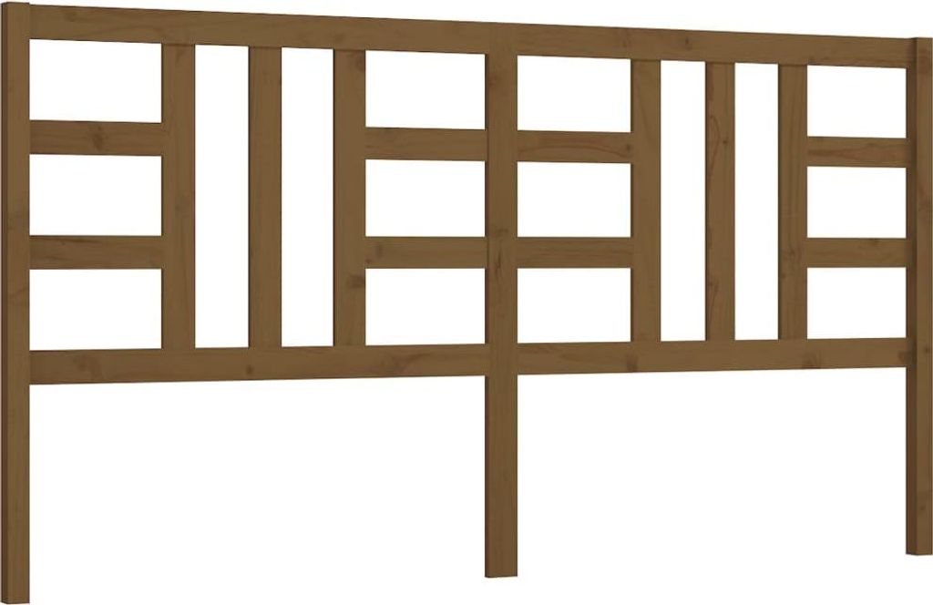 vidaXL Kopfteil Honigbraun 206x4x100 cm Massivholz Kiefer