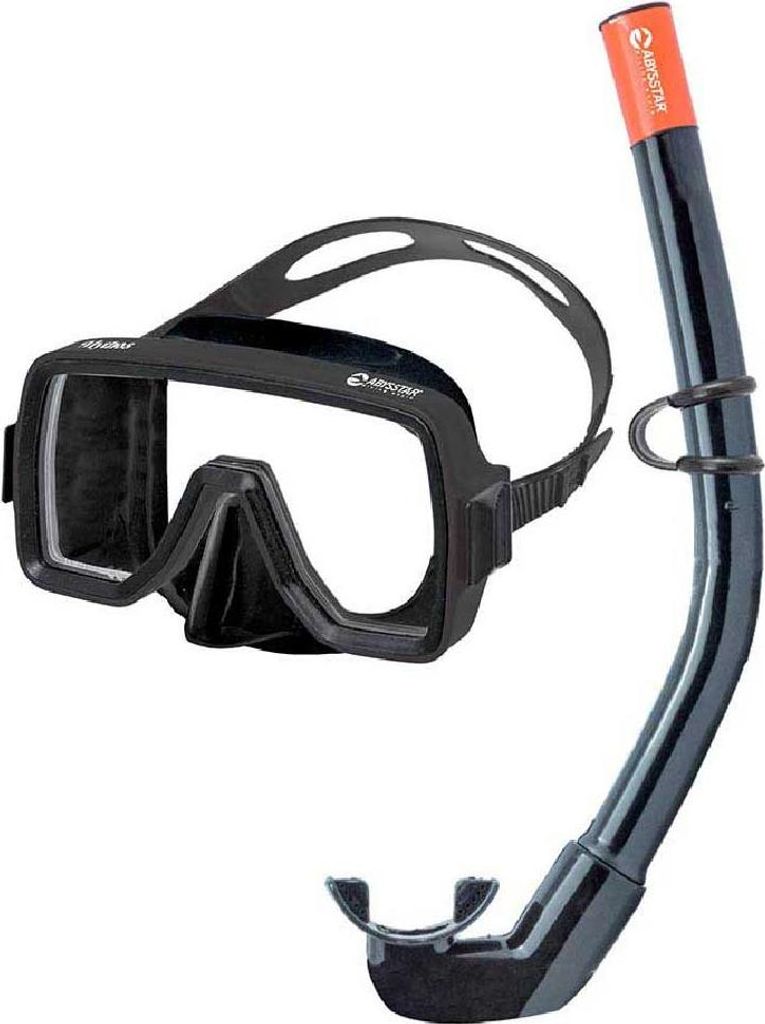 Abysstar Mythos Schnorchelset Schwarz Schwarz One Size