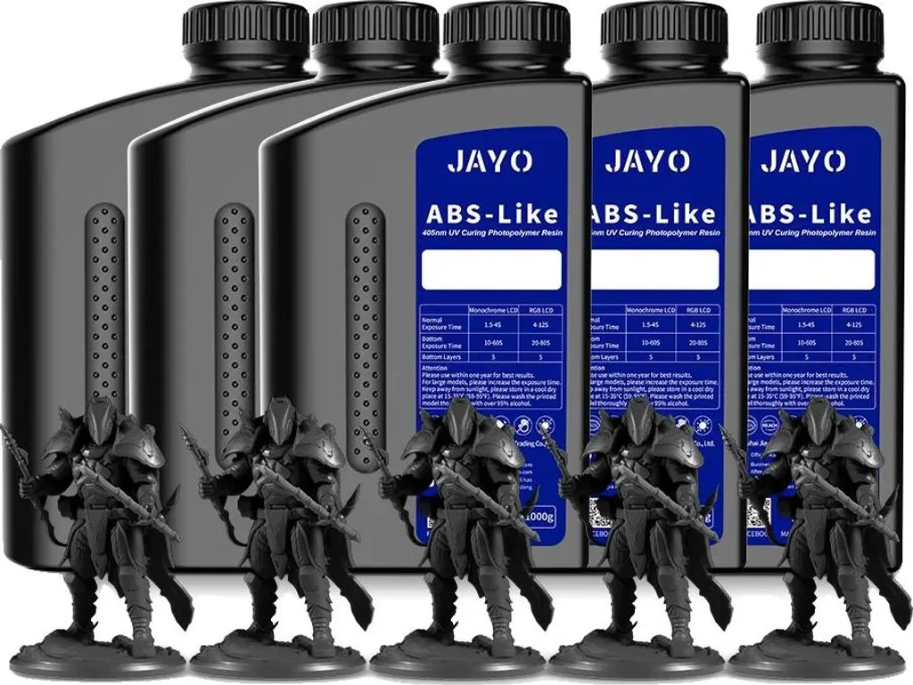 Résine 3D anti-retrait 5BK noir type ABS pour impressions précises sans échec
