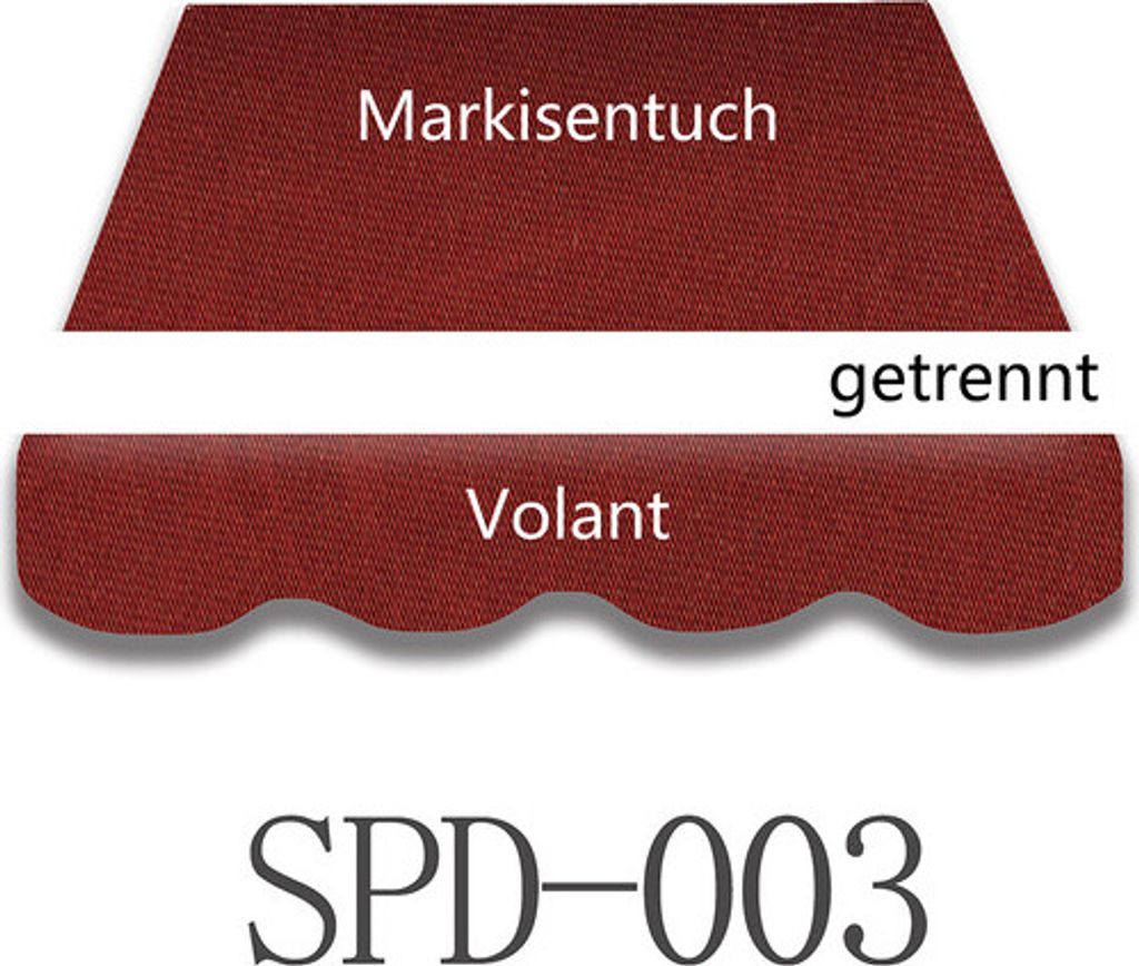 Home Trends Markisen Volant Schabracke Markisenbesp Produktbild-Vorschau 5