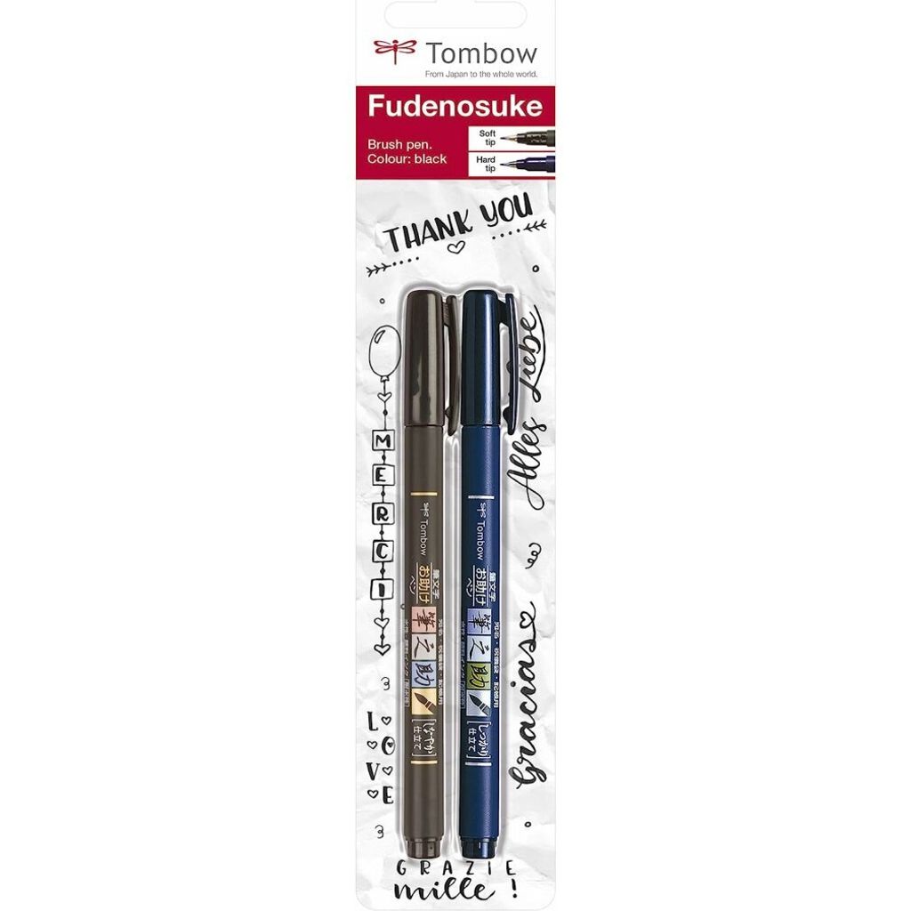 Tombow Fudenosuke Brush-Pens noir, 1 set Image du produit 
