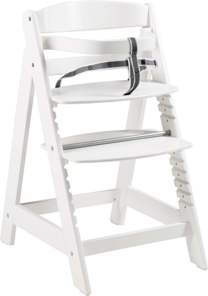 roba Treppenhochstuhl 'Sit Up Click', mitwachsend, innovativer Klickverschluss, Holz, weiß