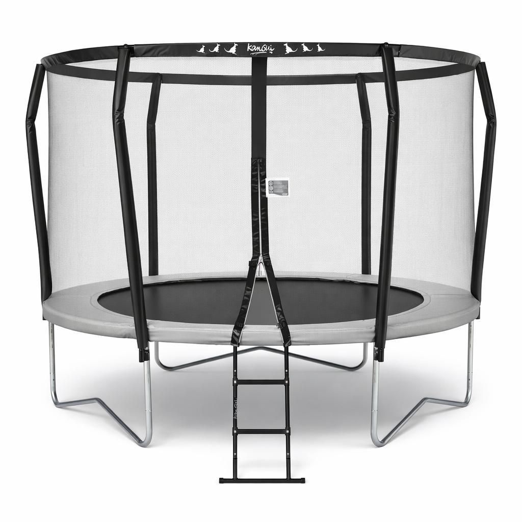KANGUI - Premium-Trampolin Ø 300cm mit Sicherheitsnetz + Leiter – Famili 300
