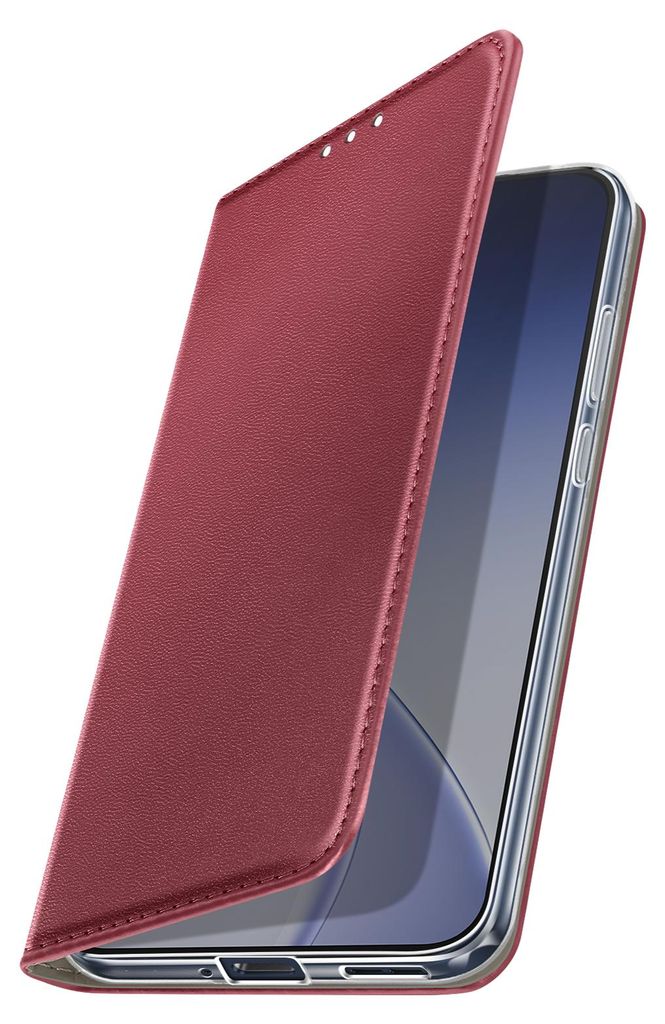 Avizar, Klappetui mit Kartenfach und Videostand Oppo Reno 15F / 15 FS, Bordeaux