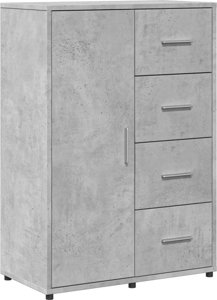 Sideboard Betongrau 60x31x84 cm Holzwerkstoff