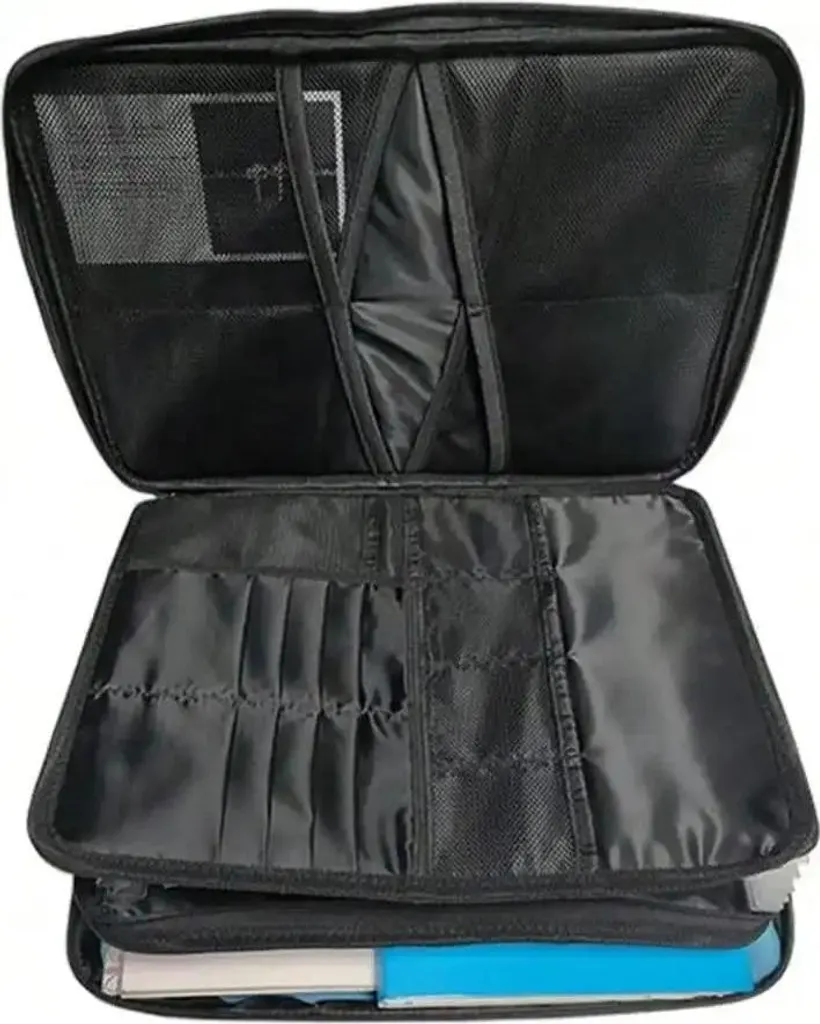 Custodia Protettiva Ignifuga A4 - Design Nero Premium con Serratura