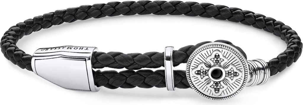 THOMAS SABO Armband "Kreuz" Leder schwarz A1861-949-11