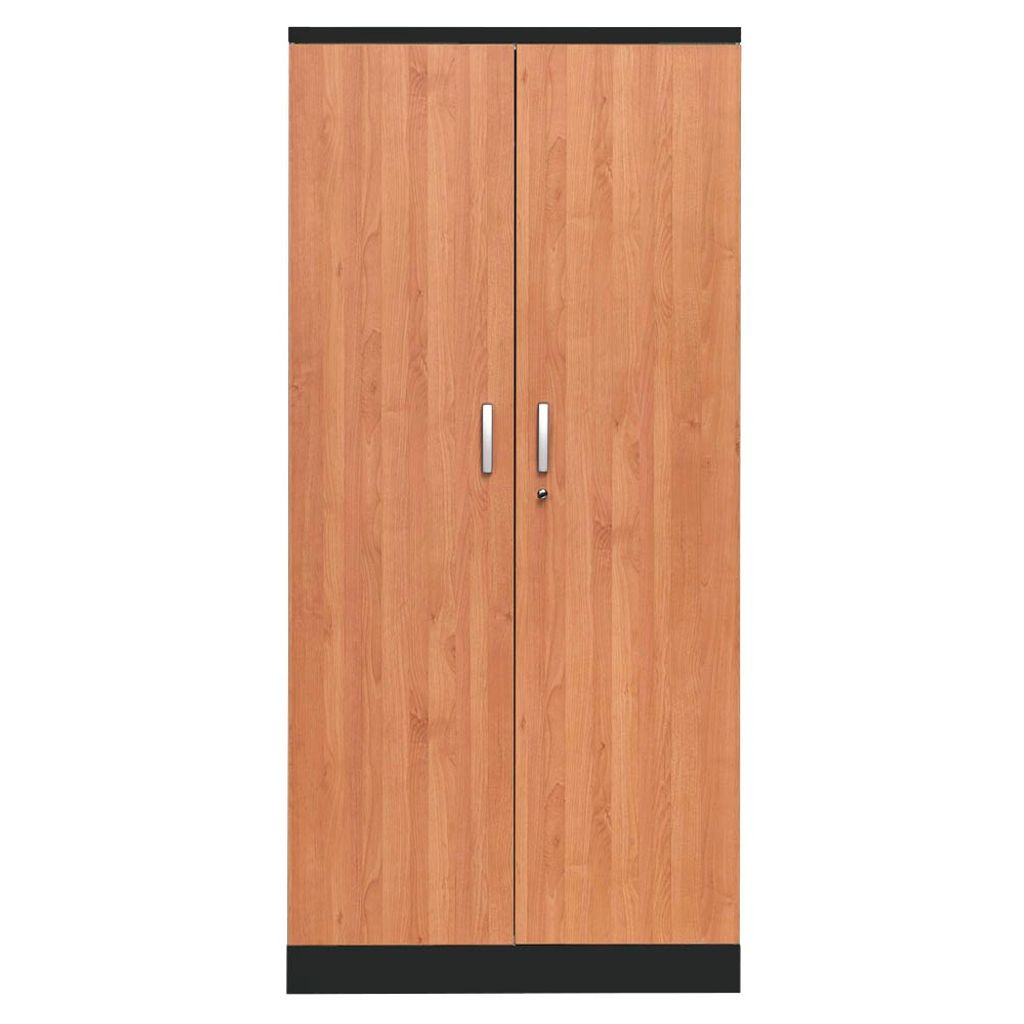 Gürkan Stahlschrank 100127 tiefschwarz, erle 92,0 x 42,0 x 195,0 cm