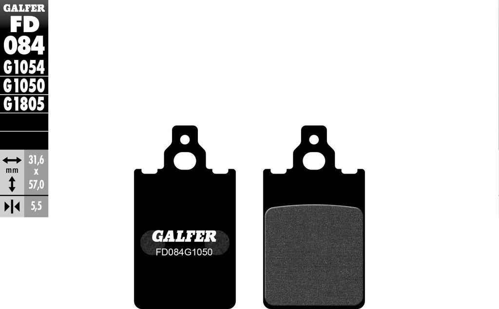 Galfer Bremsbeläge fd084 Bremsbelag fd084 g1050 organisch