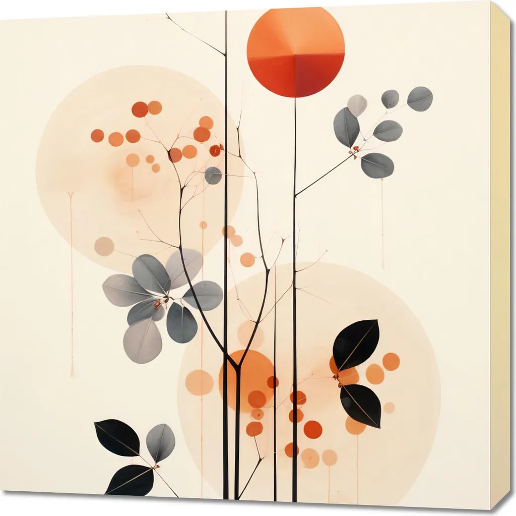 Quadro 70x70 cm Melodia autunnale