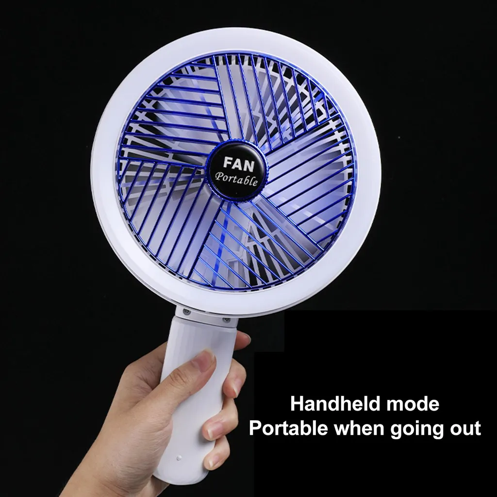 Ventilateur électrique multifonction USB-C portable à clip 4 vitesses - 6