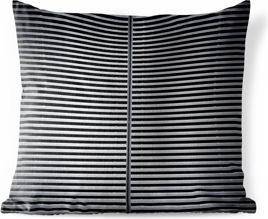 MuchoWow Outdoor Kissen - Tür einer Eisenstruktur - 50x50 cm - Wetterfest - Lounge Kissen - Komfortabel - Kissen mit Bild