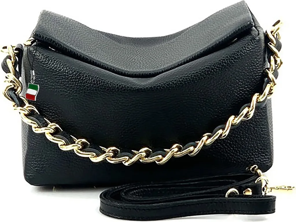 Borsa City Nera Florence in Pelle D2OTF818S | Vera Pelle Artigianale