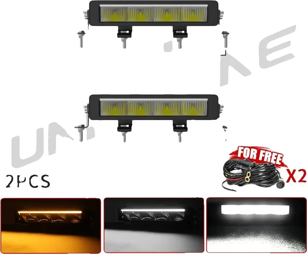 Barre LED 10 pouces ultra lumineuse, construction durable en métal