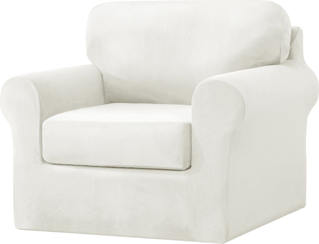 1-Sitzer-Sofabezug mit separaten Kissen- und Produktbild 