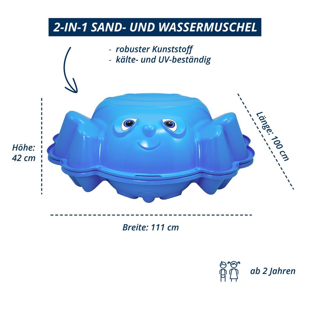 KHW Sand- und Wassermuschel Beach Bee aus hochwertigem Produktbild 