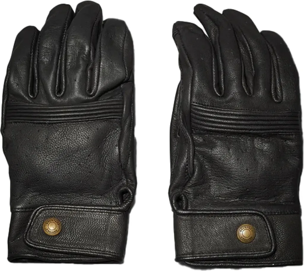 Gants moto cuir noir Belstaff Montgomery protections homologuées M