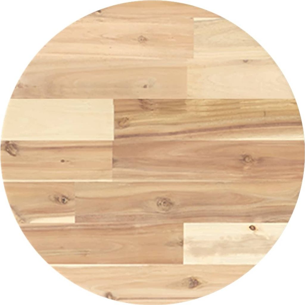 Tischplatte Rund Ø40x2 cm Massivholz Akazie
