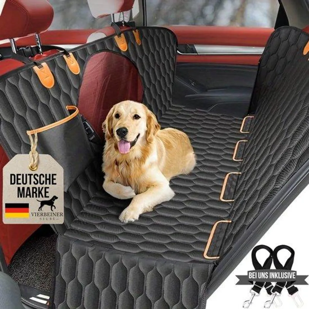 Couverture voiture VierbeinerStube® pour chien imperméable et robuste