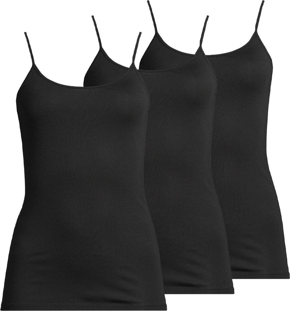 Speidel 3er Pack Nadine Spaghetti Top Figurbetonende Feinripp-Qualität, Zarte Spaghettiträger für feminine Optik, Komfort ohne störende Seitenn...