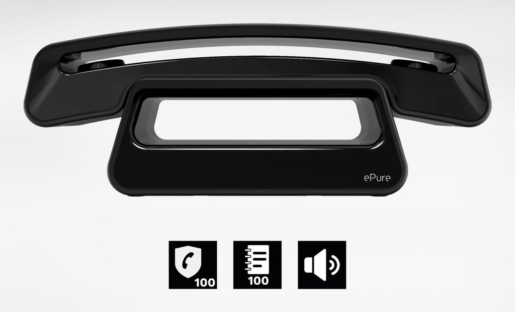 Téléphone sans fil noir - Alcatel - EPUREICONICNOIR - epure Image du produit 
