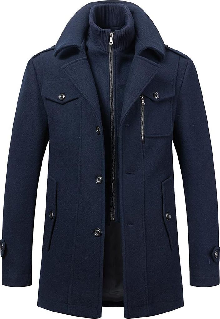 Herren Wintermantel, Slim Fit Zweiteiliger Mantel für Produktbild 1