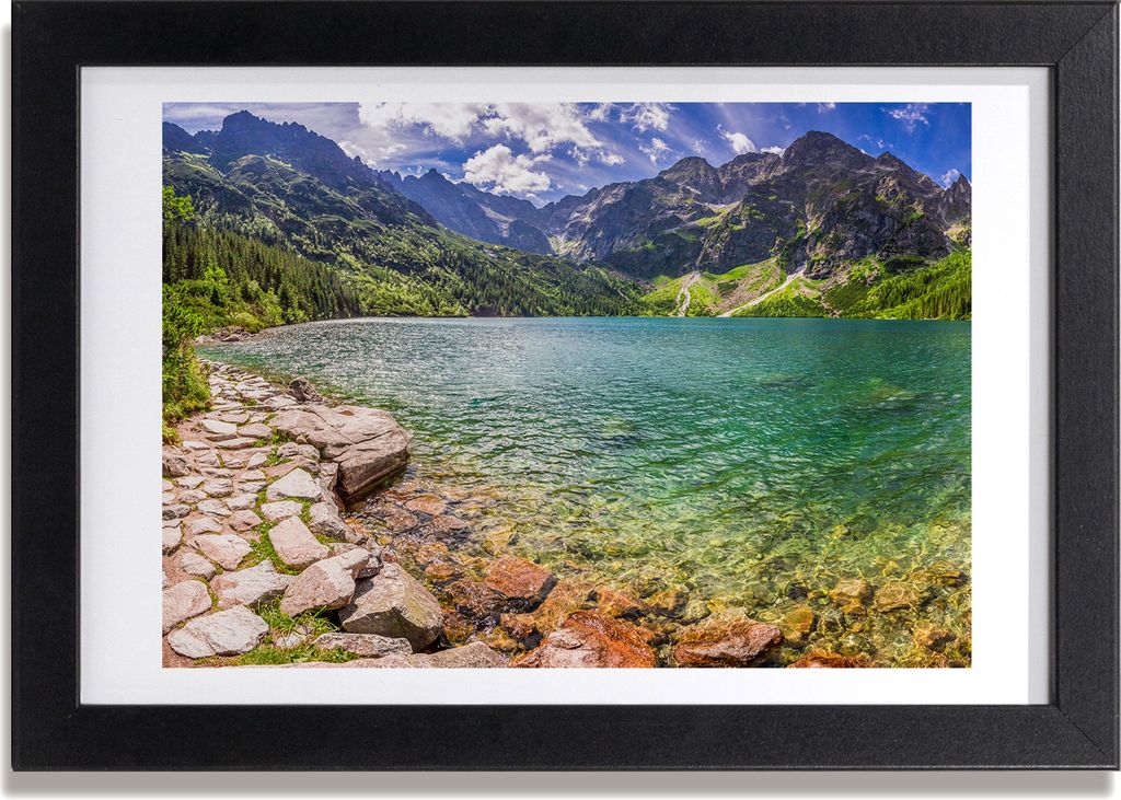 Bild 30x20 MDF-Rahmen, Wandkunst Marine Auge Tatry