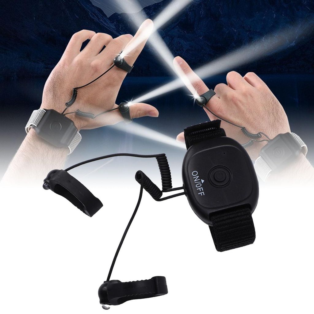 2 STK LED Handgelenk Taschenlampen für den Außenbereich, Arbeitshandgelenk mit Licht für dunkle Orte, Angeln, Camping und Wandern und Werkzeuge