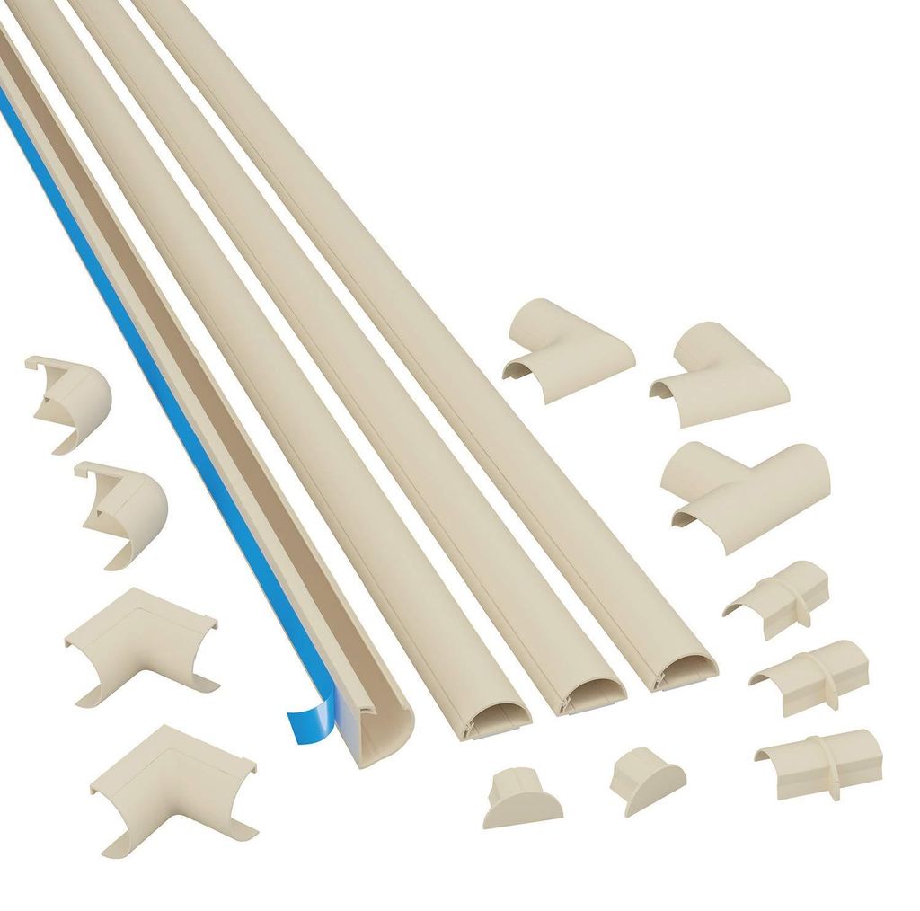 D-Line 20x10 mm, kábelový kanál, balenie 4 kusy, 4 metre, Obrázok produktu 