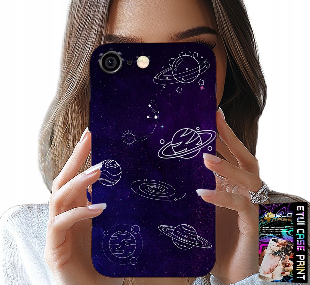 Etui Für Iphone 6 / 6S - Kosmos Planeten Sterne Galaxie Designs