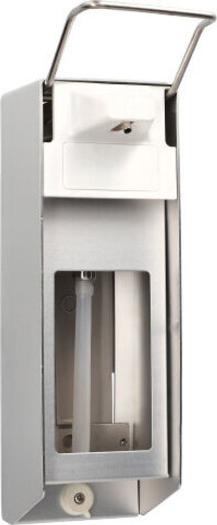 10 Wandspender 28,5 cm x 9,5 cm x 16 cm Aluminium 1000 ml, Kurzarmhebel + Verschlussblende