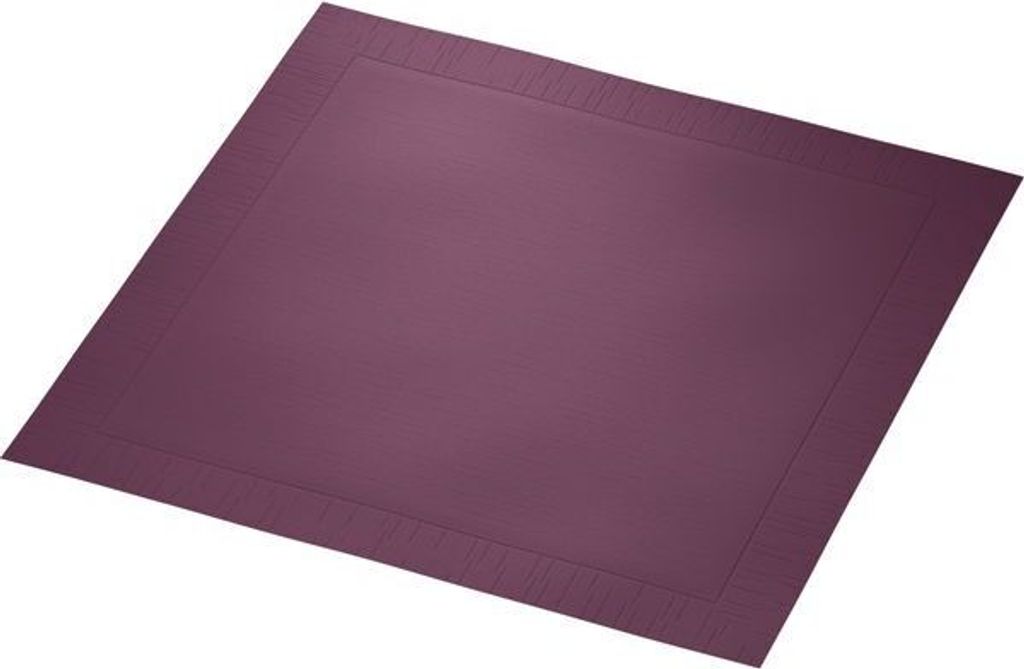 6x Klassikservietten 40 x 40 cm 4-lagig, geprägt 1/4 Falz plum | Packung (50 Stück)
