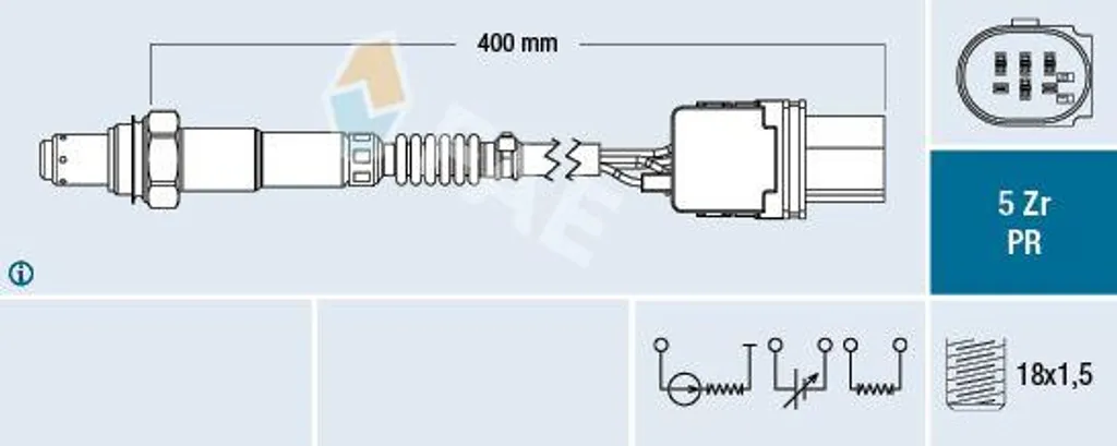 Sonde Lambda FAE 75126 OE 36532-RSX-G01 Haute Précision pour Honda