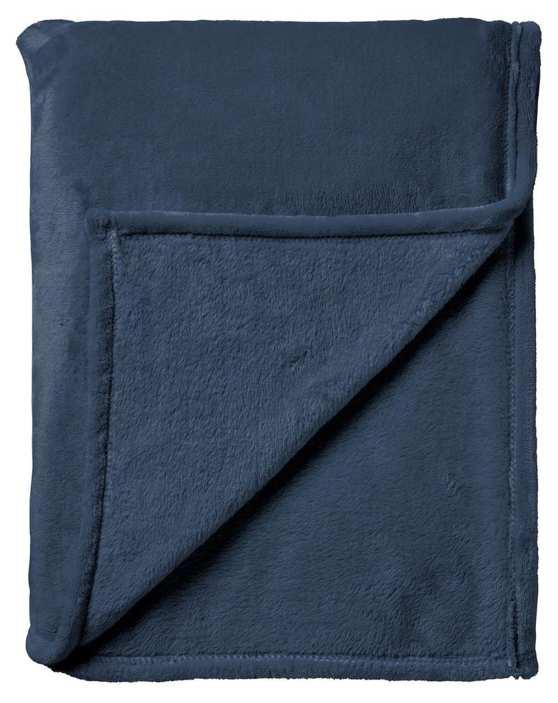 Dutch Decor Wohndecke Flanell-Fleece Billy 150x200 cm Blau Produktbild 