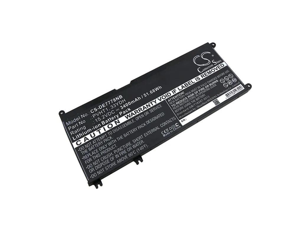 Batterie Li-ion pour Dell G3 17 3779 et G5 15 5587 15.2V Longue Durée