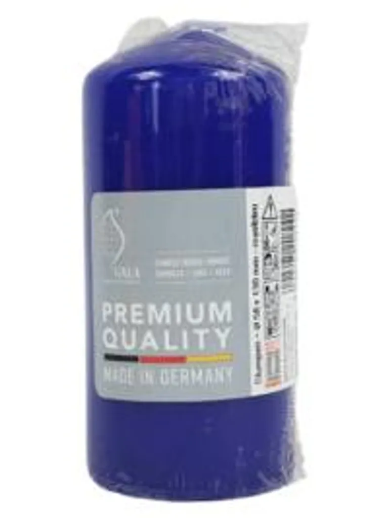 Bougies piliers bleues Gala 5,8x12,5 cm : Lot de 24 pour votre intérieur