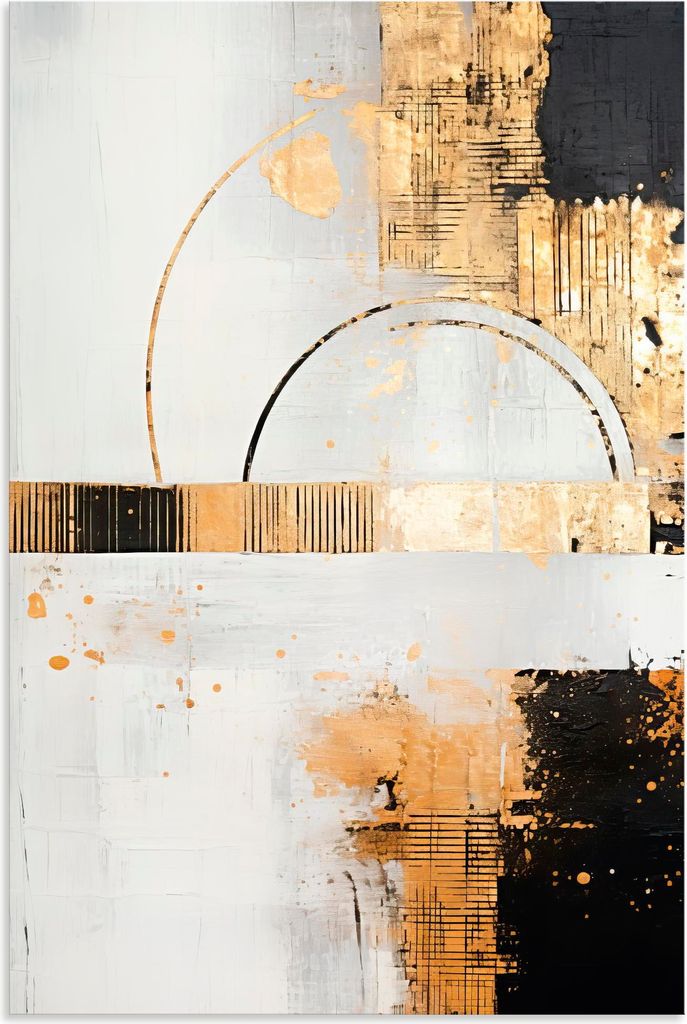 ARTland Wandbild Alu für Innen & Outdoor ABSTRAKTE KUNST Leichtigkeit Größe: 60x90 cm