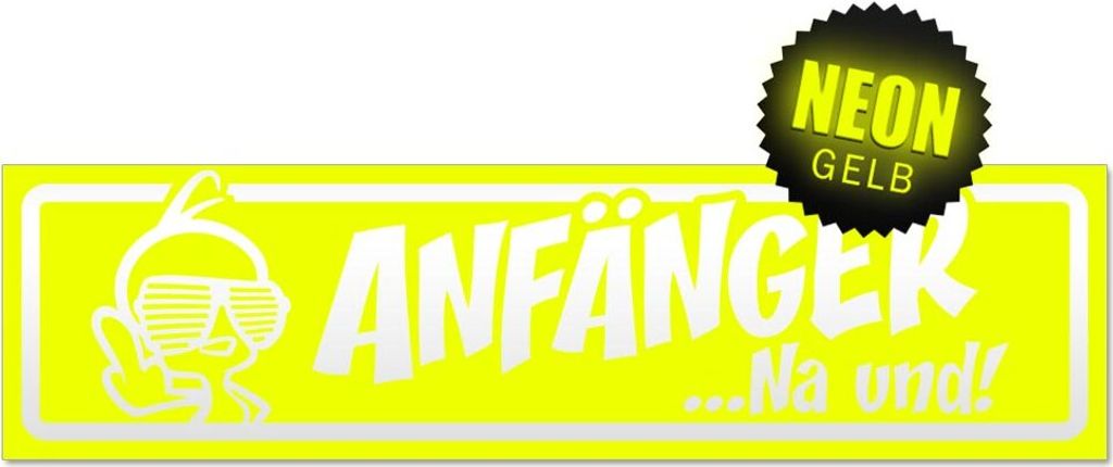 Anfänger na und? Kücken invertiert Magnetschild Schild magnetisch